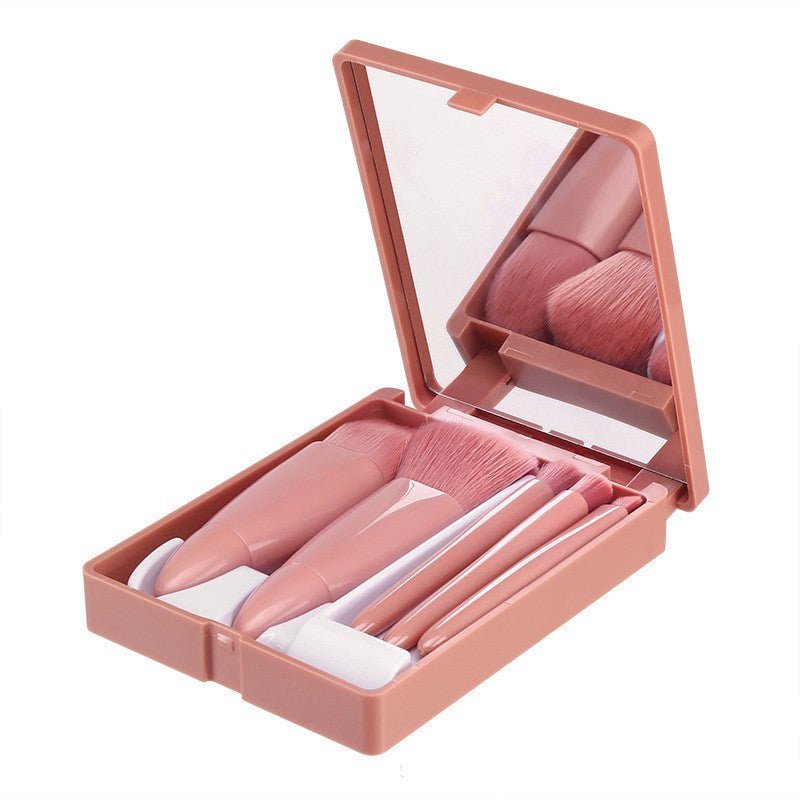 5Pcs Makeup Brushes Tool Set Cosmetic Powder Eye Shadow Foundation Blush Blending Make Up Brush - Hamora
