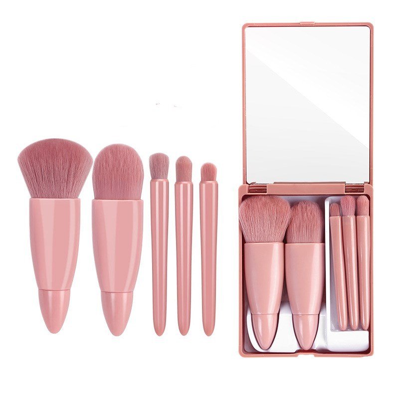 5Pcs Makeup Brushes Tool Set Cosmetic Powder Eye Shadow Foundation Blush Blending Make Up Brush - Hamora