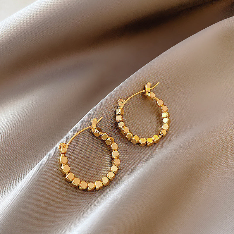 S925 Silver Needle Design Sense French Pearl Earrings Women