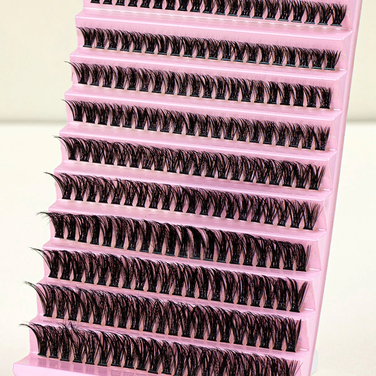 DIY Ögonfransförlängningsset med 200 St Individuella D Curl Fransar - Blandning av 8-16mm Kluster med Fransplockare