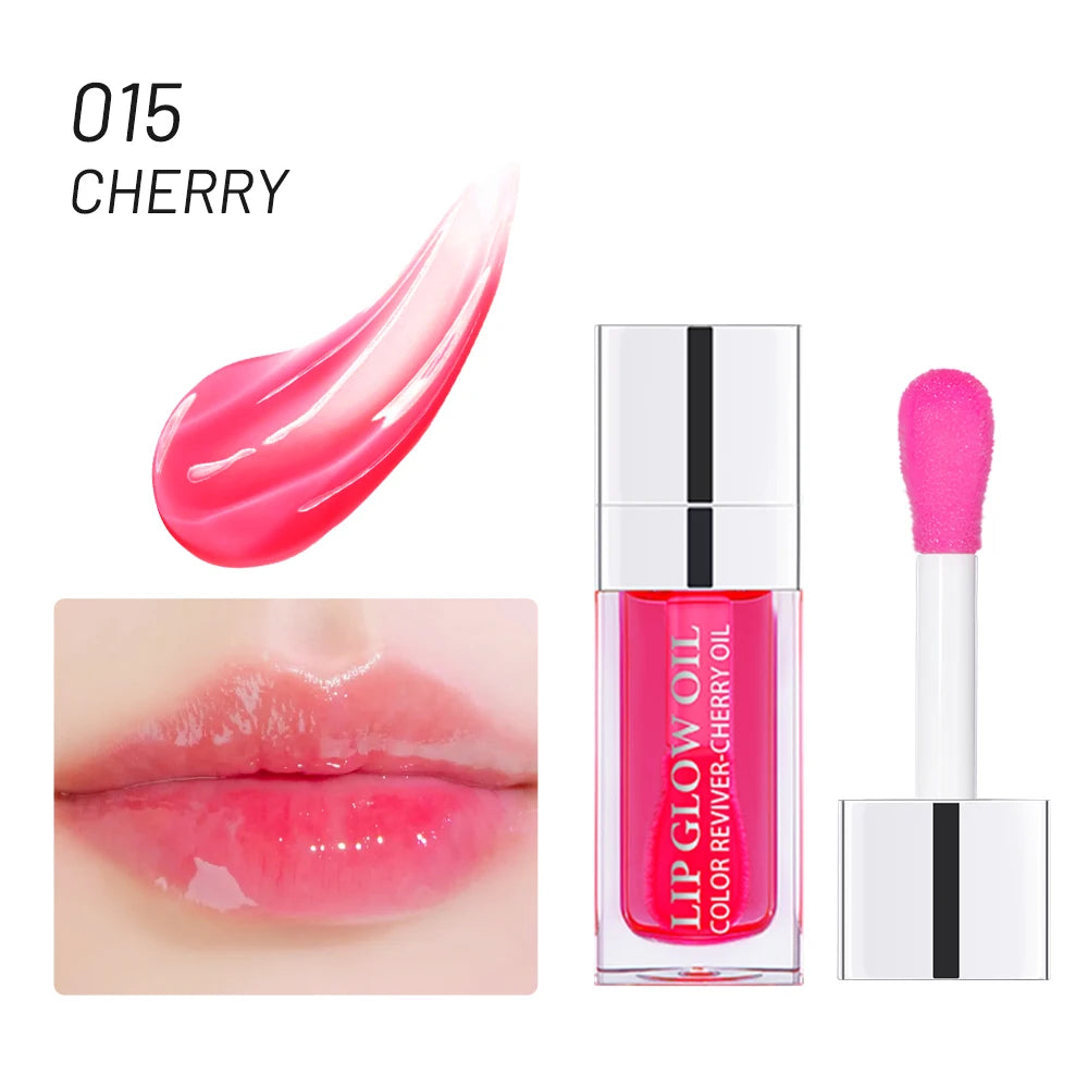 Återfuktande Läppbalsam - Original Läppolja med Glans för Plumpande och Exfolierande Effekt - Pink Gloss för Fräscha och Fylliga Läppar