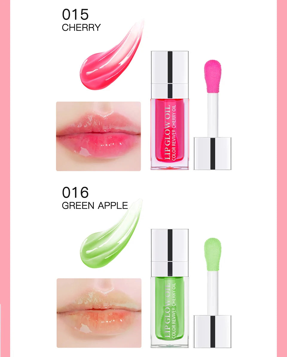 Återfuktande Läppbalsam - Original Läppolja med Glans för Plumpande och Exfolierande Effekt - Pink Gloss för Fräscha och Fylliga Läppar
