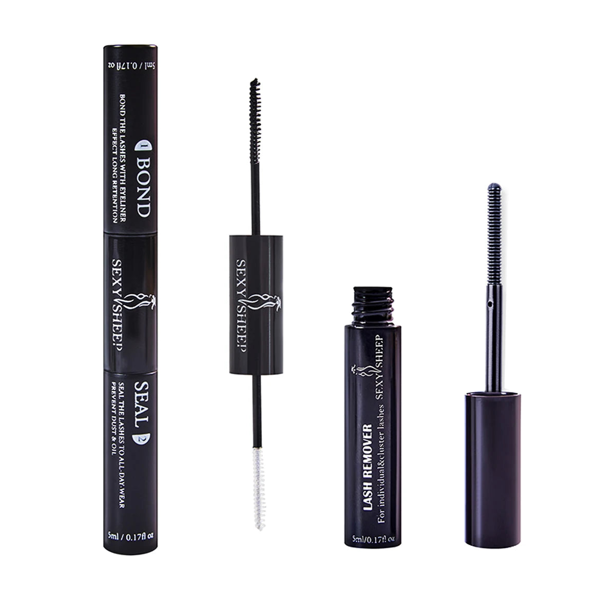 Mästerlig Fransk Bond och Försegling - 10ml Individuell Ögonfranslim för Stark Hållbarhet + 5ml Limavlägsnare Kit