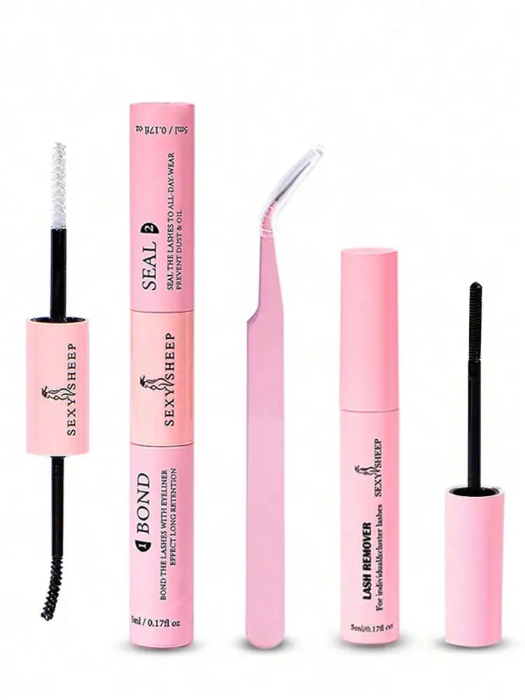 Mästerlig Fransk Bond och Försegling - 10ml Individuell Ögonfranslim för Stark Hållbarhet + 5ml Limavlägsnare Kit