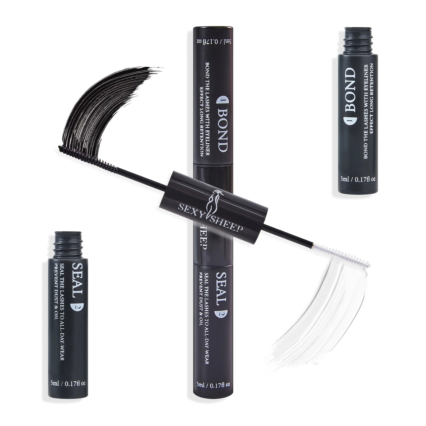 Mästerlig Fransk Bond och Försegling - 10ml Individuell Ögonfranslim för Stark Hållbarhet + 5ml Limavlägsnare Kit