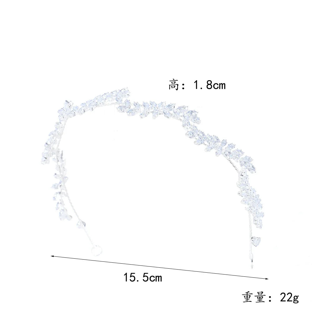 Crystal Bridal Headband Wedding Hair Accessories Luxury Bride Tiaras Crowns For Women Party Prom Hair Jewelry Wedding Headpieces