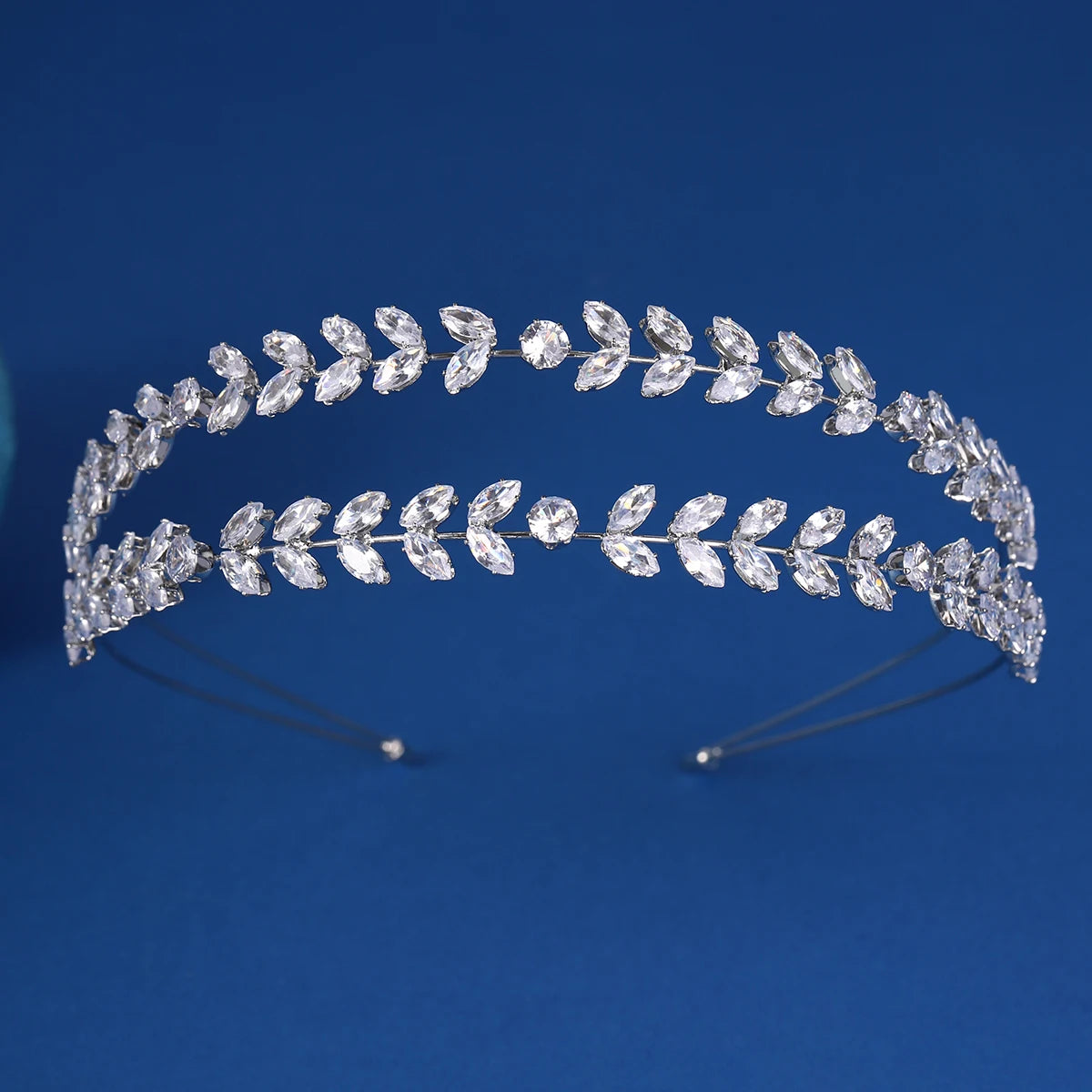 Fashion Zircon Headbands for Women Bridal Wedding Hair Accessories Silver Color Hairband Luxury Hair Jewelry Party Headpiece