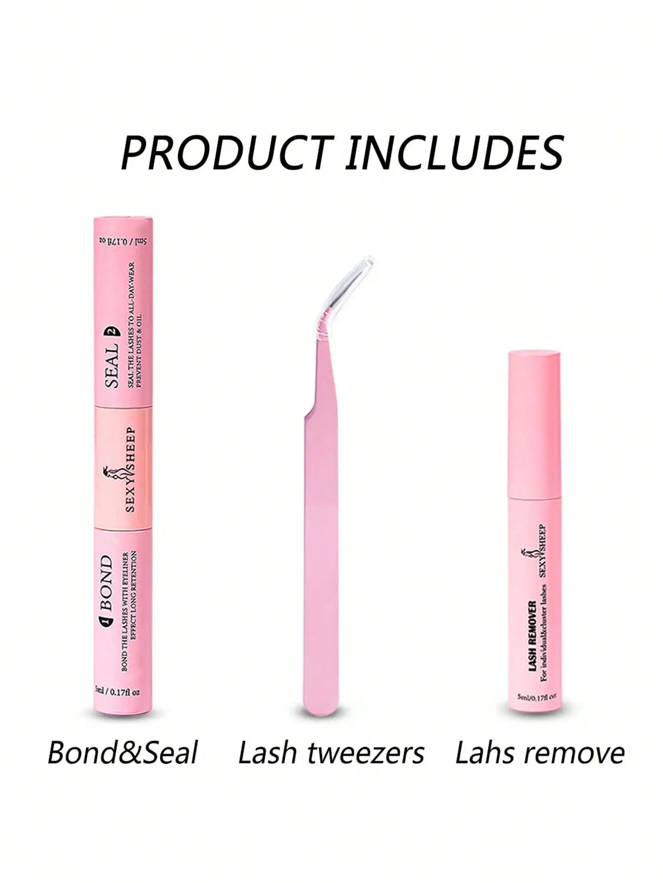 Mästerlig Fransk Bond och Försegling - 10ml Individuell Ögonfranslim för Stark Hållbarhet + 5ml Limavlägsnare Kit