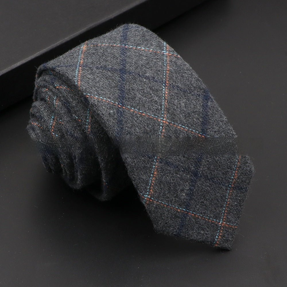 Artificial Woolen Necktie Korean Casual Accessories - Hamora