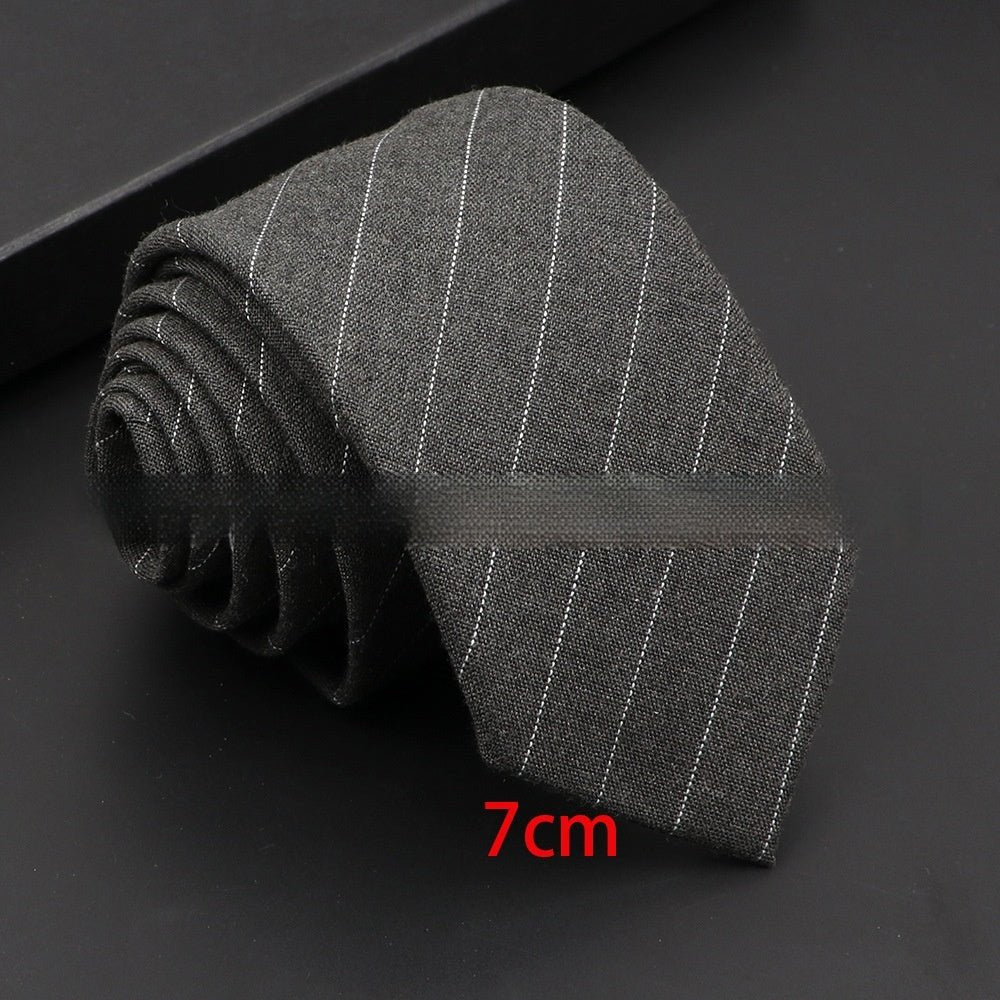 Artificial Woolen Necktie Korean Casual Accessories - Hamora