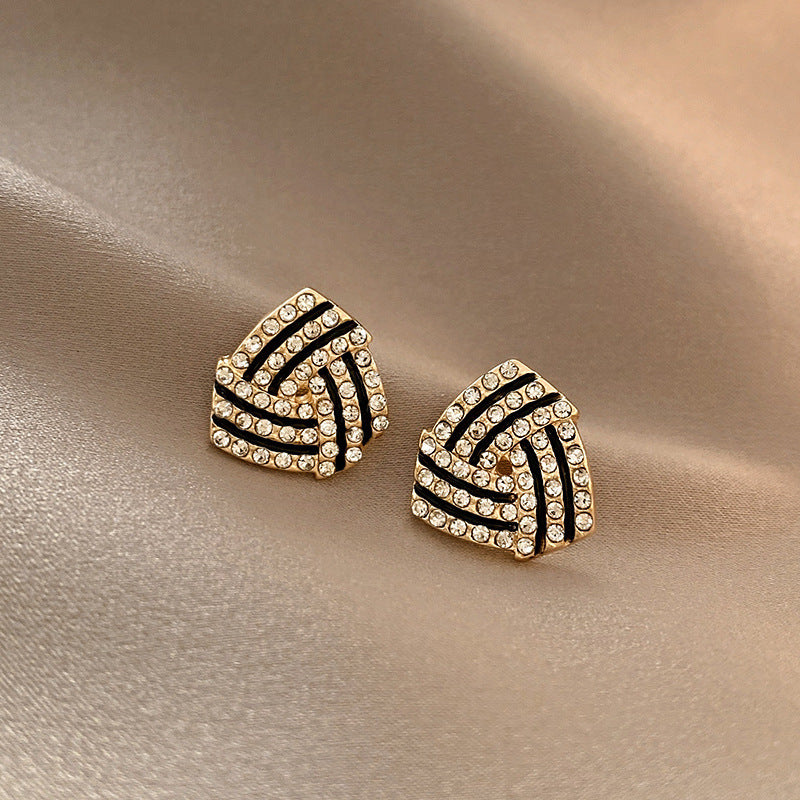 S925 Silver Needle Design Sense French Pearl Earrings Women