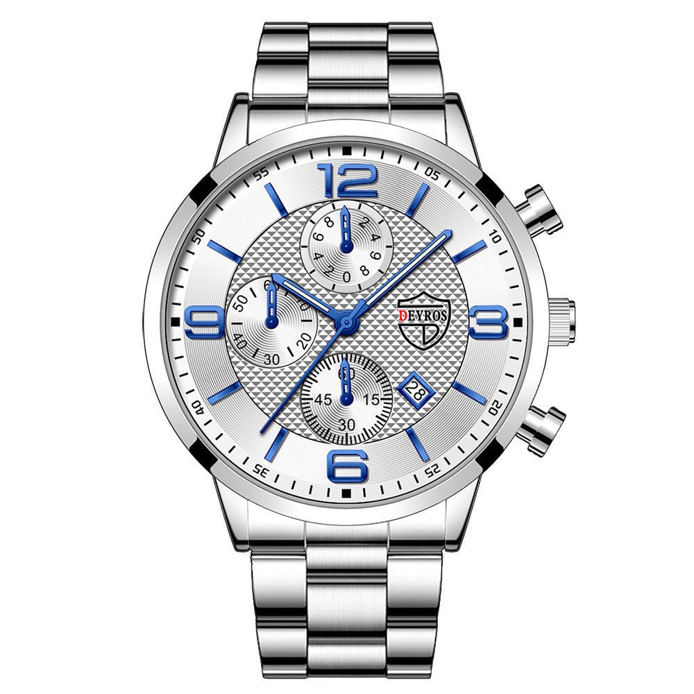 Fashion Luminous Men's Steel Band Watch - Hamora