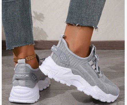 Flyknit Mesh Women's Thin Breathable Sports Casual Shoes - Hamora
