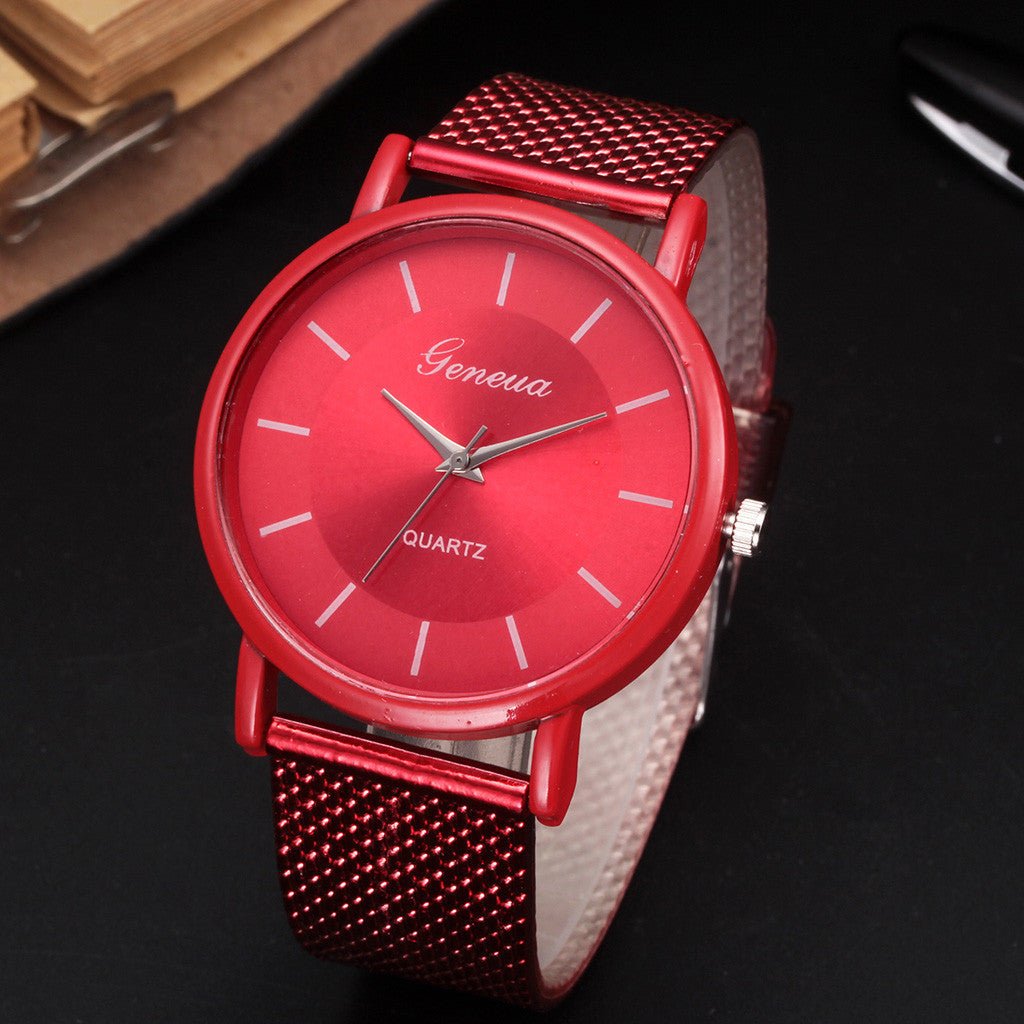 Mesh Belt Quartz Couple Watch - Hamora