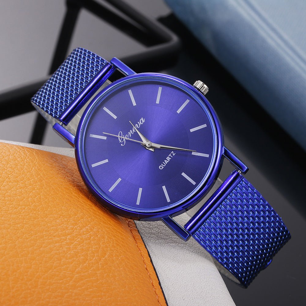 Mesh Belt Quartz Couple Watch - Hamora