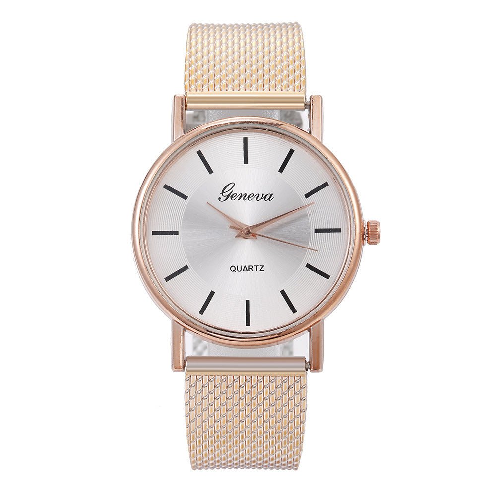 Mesh Belt Quartz Couple Watch - Hamora