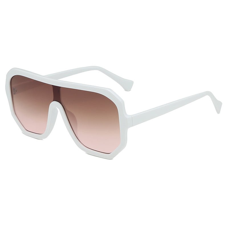 One - piece Sunglasses Men's And Women's Fashion Big Frame - Hamora