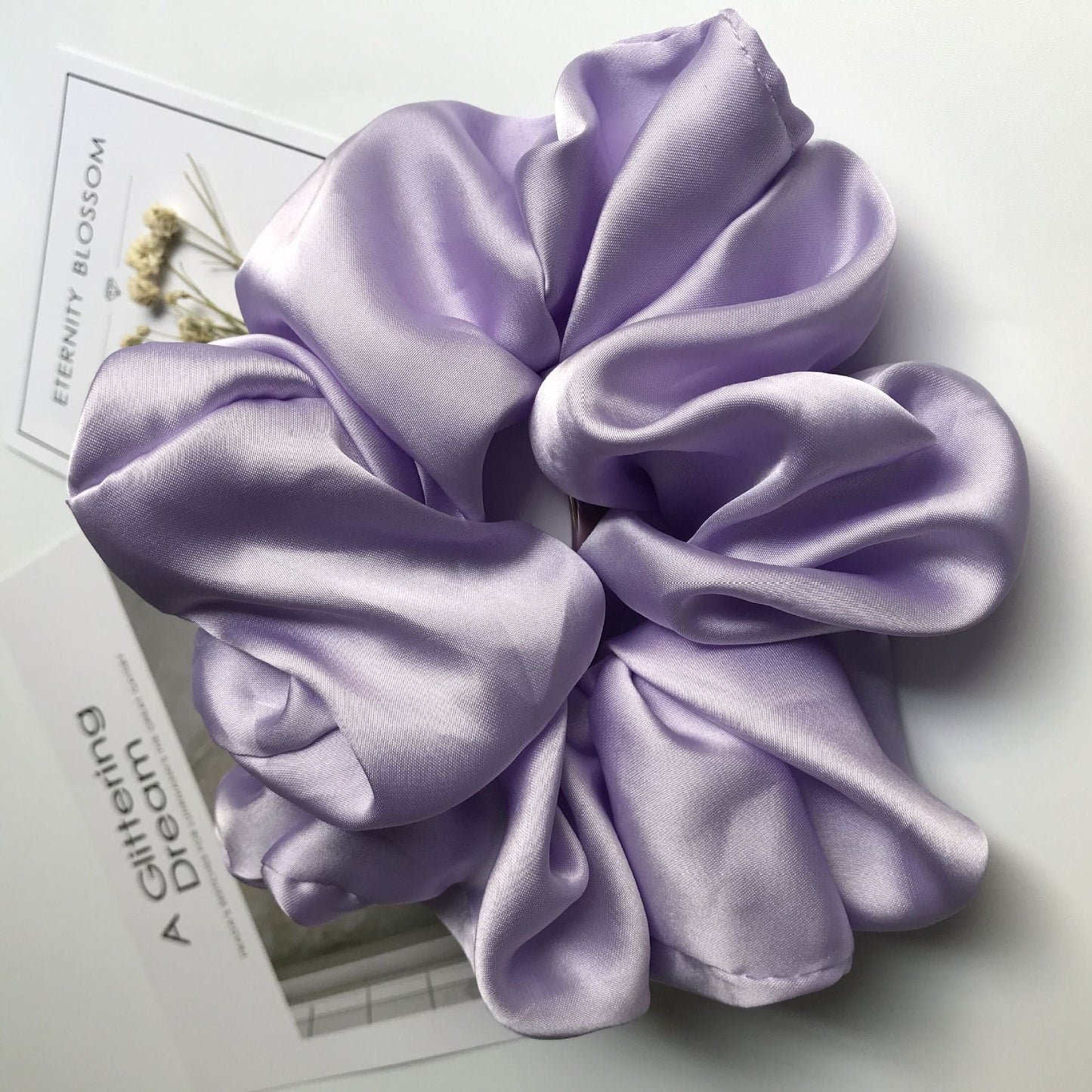 Oversized Smooth Satin Large Intestine Circle Hair Tie - Hamora