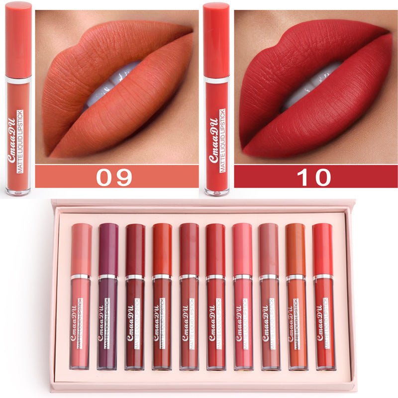 Women's Non - stick Cup Waterproof Matte Lipstick - Hamora