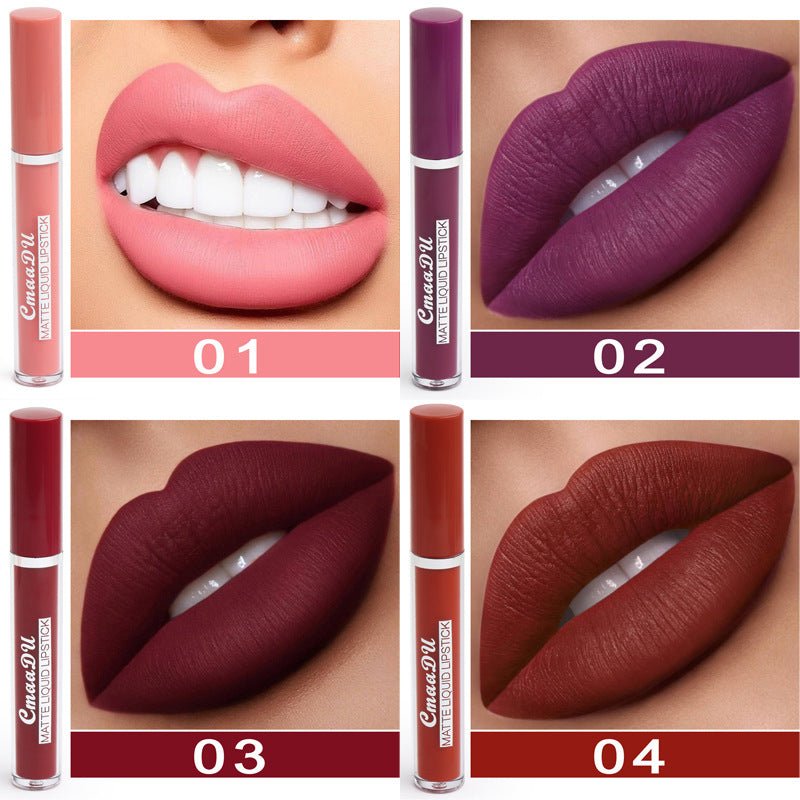 Women's Non - stick Cup Waterproof Matte Lipstick - Hamora