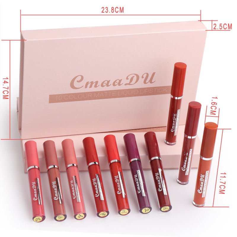Women's Non - stick Cup Waterproof Matte Lipstick - Hamora