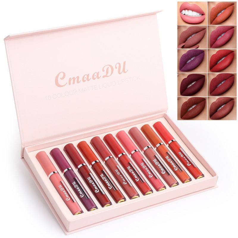 Women's Non - stick Cup Waterproof Matte Lipstick - Hamora