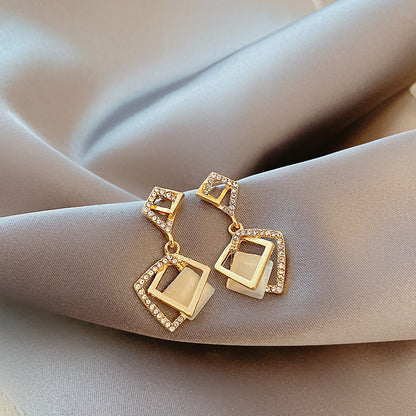 S925 Silver Needle Design Sense French Pearl Earrings Women
