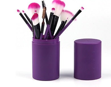 12pcs Makeup Brush Set Blush Eyeshadow Eyelash Highlighter Makeup Brush - Hamora