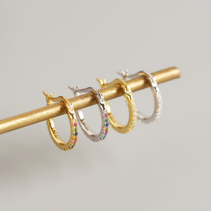 S925 sterling silver color earring ear buckle