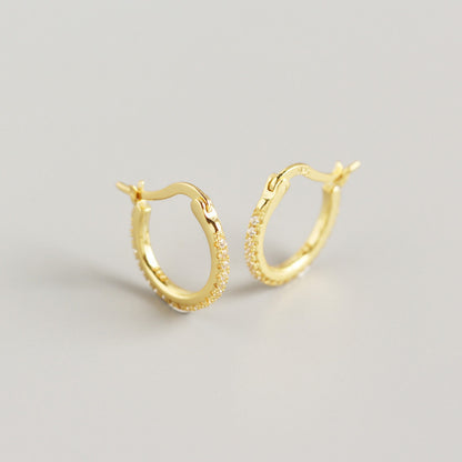S925 sterling silver color earring ear buckle