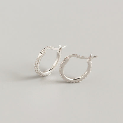 S925 sterling silver color earring ear buckle