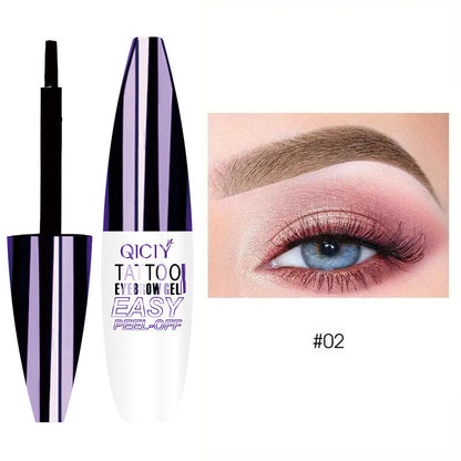 Tattoo Brow Gel - Lättavlägsnad Ögonbrynskräm för Långvarig, Smudge-proof och Vattentålig Makeup