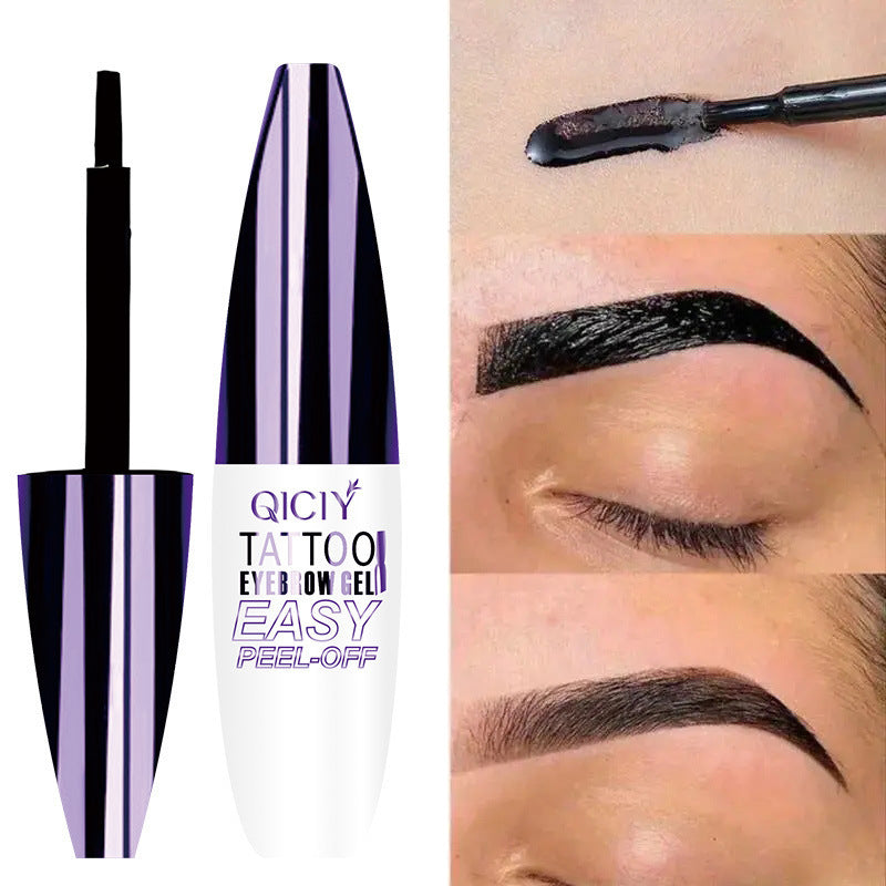 Tattoo Brow Gel - Lättavlägsnad Ögonbrynskräm för Långvarig, Smudge-proof och Vattentålig Makeup