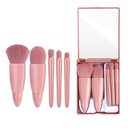 5Pcs Makeup Brushes Tool Set Cosmetic Powder Eye Shadow Foundation Blush Blending Make Up Brush - Hamora