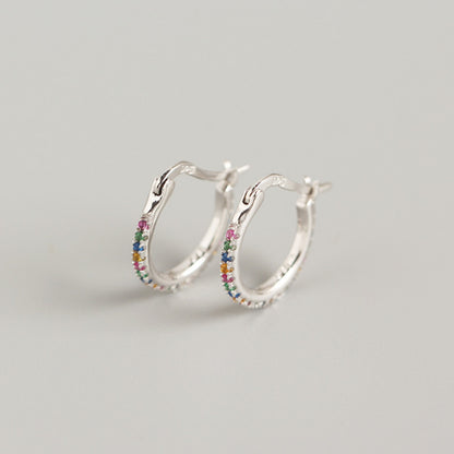 S925 sterling silver color earring ear buckle