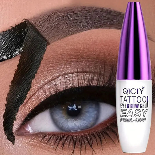 Tattoo Brow Gel - Lättavlägsnad Ögonbrynskräm för Långvarig, Smudge-proof och Vattentålig Makeup