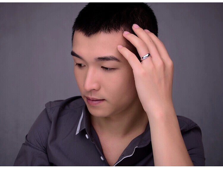 925 Silver Ring Male Index Finger Little - Hamora