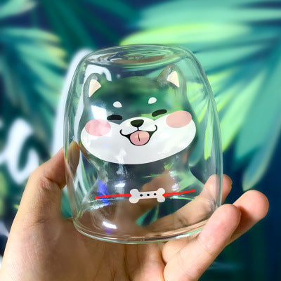 3D Double Layer Lovely Panda Cup Skull Wine Cup