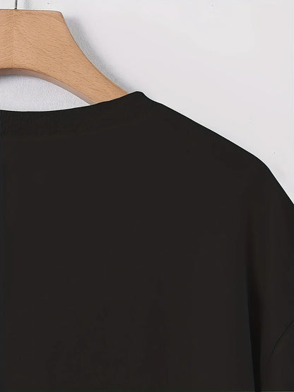 2025 Sommarens Trendiga Gatustil T-shirt för Män - Mjuk och Andningsbar 3D Bokstavstryckt T-shirt i Lätt Material