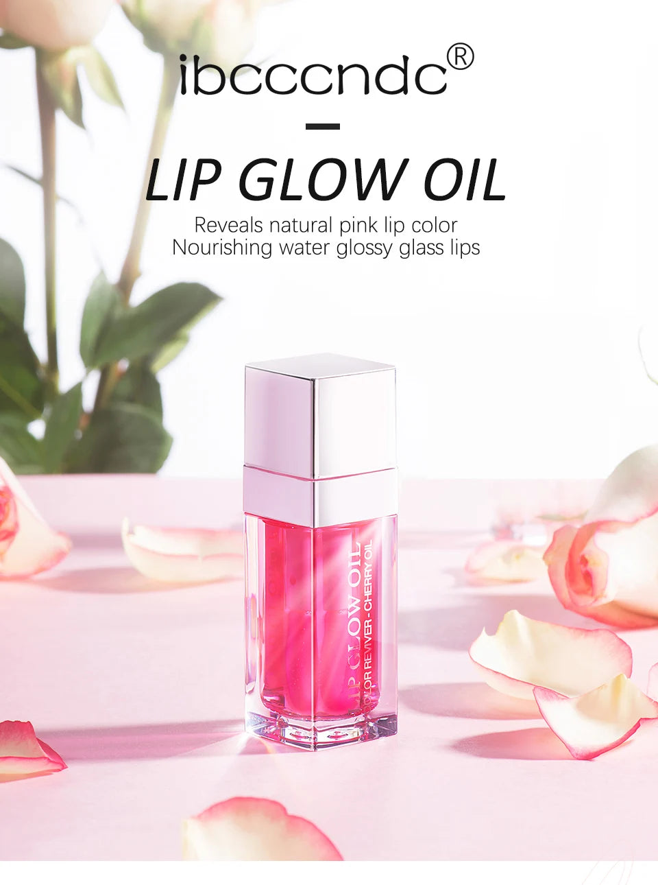 Återfuktande Läppbalsam - Original Läppolja med Glans för Plumpande och Exfolierande Effekt - Pink Gloss för Fräscha och Fylliga Läppar