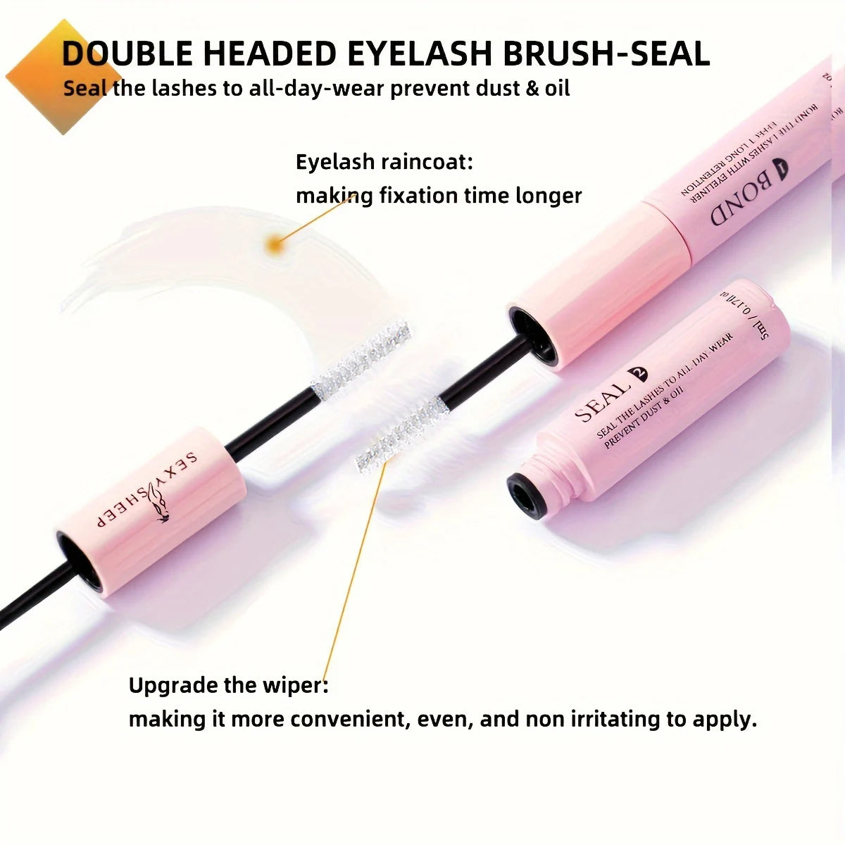 DIY Ögonfransförlängningsset med 200 St Individuella D Curl Fransar - Blandning av 8-16mm Kluster med Fransplockare