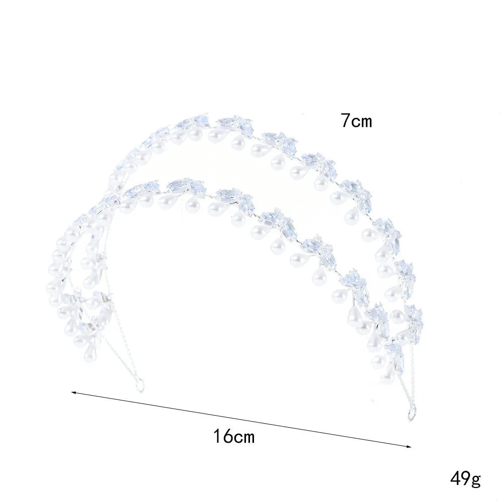 Crystal Bridal Headband Wedding Hair Accessories Luxury Bride Tiaras Crowns For Women Party Prom Hair Jewelry Wedding Headpieces