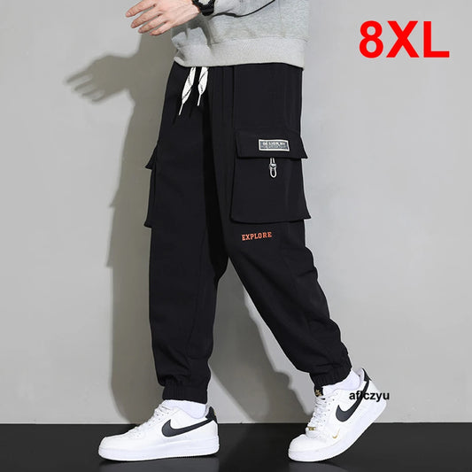 Stiliga Cargo Byxor för Män - Plus Size 8XL - Trendiga Harajuku Joggers i Ankel-Längd för En Avslappnad Look