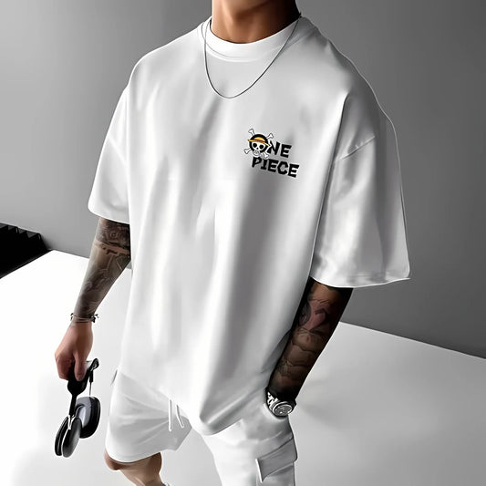 Ny Sommar 2025 Tränings- och Fritids T-shirt för Män - Mjuk och Andningsbar med 3D-Mönster