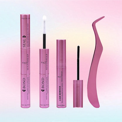 Mästerlig Fransk Bond och Försegling - 10ml Individuell Ögonfranslim för Stark Hållbarhet + 5ml Limavlägsnare Kit