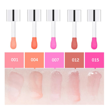 Återfuktande Läppbalsam - Original Läppolja med Glans för Plumpande och Exfolierande Effekt - Pink Gloss för Fräscha och Fylliga Läppar