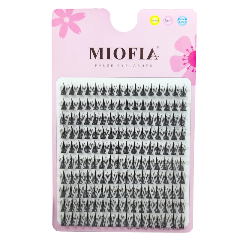 1 Låda med 160 Buntar Naturliga 3D Ryska Ögonfransar - Individuella Mängd Ögonfransförlängningar för Professionellt Makeup med MS Fransar