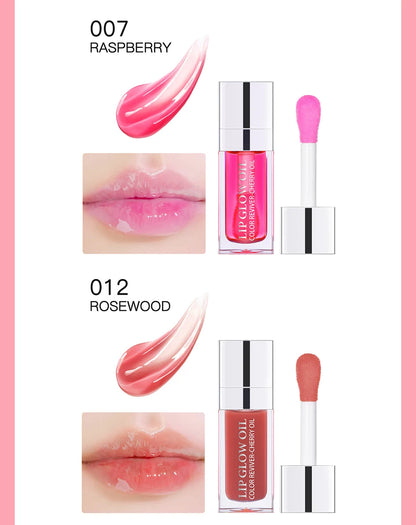 Återfuktande Läppbalsam - Original Läppolja med Glans för Plumpande och Exfolierande Effekt - Pink Gloss för Fräscha och Fylliga Läppar