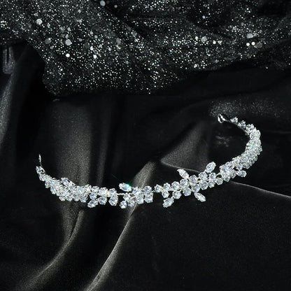 Crystal Bridal Headband Wedding Hair Accessories Luxury Bride Tiaras Crowns For Women Party Prom Hair Jewelry Wedding Headpieces