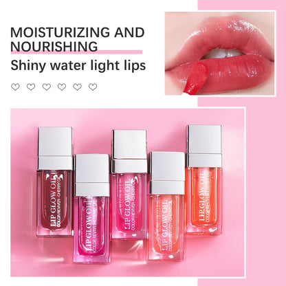 Återfuktande Läppbalsam - Original Läppolja med Glans för Plumpande och Exfolierande Effekt - Pink Gloss för Fräscha och Fylliga Läppar
